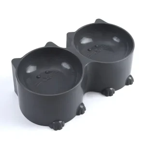 Tilted And Raised Bowl Pet Protective Cat Set Cat Food Water Feeder Feeding Design Puppy Cat Tall Bowls Bowl Elevated Bowls